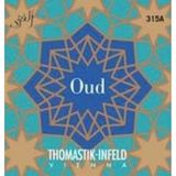 Thomastik Single string 2x G multi-filament synthetische kern, verzilverd koperdraad, wond 314 voor Arabian Oud set 315, 315A, 315B