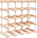 vidaXL Wijnrek voor 4 flessen 46,5x23x46,5 cm massief grenenhout
