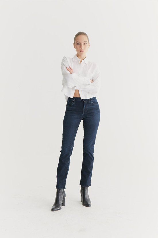 Cup of Joe Denim Hannah Dames Regular-fit Jeans Blue Black