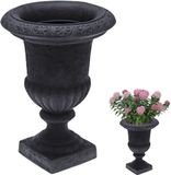 Vilde Pot de fleurs pour le jardin plastique calice 54x38,5 cm - Gris