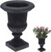 Vilde Pot de fleurs pour le jardin plastique calice 54x38,5 cm - Gris