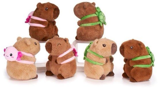 Top1Toys Otto Simon WL Capybara Pluche met Rugzak 22CM