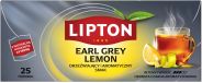 Lipton EARL GREY LEMON thé noir 25 sachets