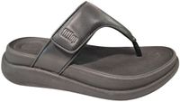 FitFlop F-Mode Go Adjustable Flatform Toe-Post Sandals Femme Claquettes - Noir