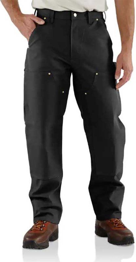 Carhartt Hose Firm Duck Double-Front Work Dungaree Black - W36/L34 - Men