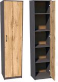Merkloos Archiefkast met 5 planken - Opbergkast Boekenkast - Thuis Kantoor Organiseren - Zelfnivellerend - 39 x 35 x 180 cm