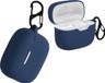 kwmobile Hoes geschikt voor JBL Tune 230 NC TWS / T230NC / T235NC - Siliconen cover voor oordopjes in donkerblauw