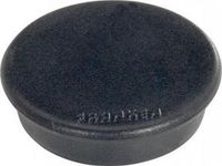 Franken whiteboard magneten 13mm rond zwart 10 stuks