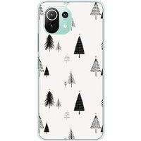 Xiaomi Mi 11 Lite Beschermende Siliconen Case - Elegante Dennenboom