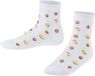 FALKE - Unisex Sokken - Gebloemd - Wit - Schoenmaat 39-42