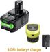 Ryobi One+ 18V Batterie de remplacement 9.0Ah 21700 Li-Ion Boîtier rose Compatible avec P108/P104/P107