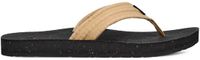 Teva M REFLIP CANVAS Heren Teenslippers - Zwart/Beige - Maat 40.5