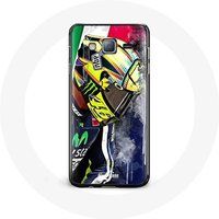 Samsung Galaxy J7 Hoesje Valentino Rossi kampioen wielrenner Maniacase