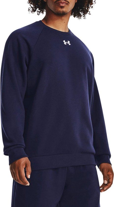 Under Armour UA Rival Fleece Crew Men's Sports Sweater - Blue - Size M