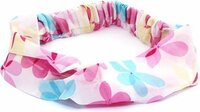 Fako Fashion® Haarband - Polyester - Summer - Roze - Gebloemd - Vrouwen - 45 cm