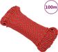 vidaXL Cordage de bateau 3 mm 100 m polypropylène rouge