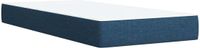 vidaXL Boxspringbed met matras en hoofdeinde, blauw, 100 x 200 cm, stof