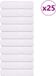 vidaXL - Serviettes de douche - FROGN - 25 pièces - 70x140 cm - 360 g/m² - Blanc