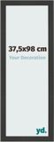 Your Decoration Cadre photo 37,5x98 cm Noir Bois grain MDF Bologna