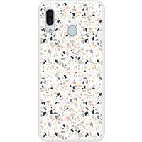 Samsung Galaxy A20 Terrazzo color verstevigd hoesje met sublimatie bedrukking