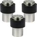 Benson Deurstopper - 3x - zilverkleurig - met schroef montage - H4 x D3 cm - deurbuffer