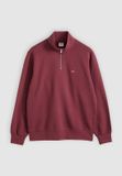 Levi's Original 1/4 Zip Sweater Oxblood Red Maat M