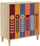 vidaXL Dressoir ESSEN Sonoma Bewerkt hout 69 x 33 x 75 cm Bruin