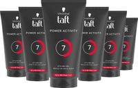Taft Styling Gel Power Active - Haarstyling - Haargel - Korte Haartypes - Voordeelverpakking - 6x 150 ml