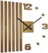 Flexistyle 3D Wandklok Hout Eiken Lamellen Groot 60 cm