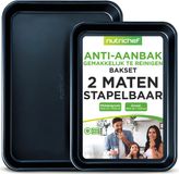 NUTRICHEF - Bakplaat oven - 2-delige Anti-aanbak Bakplaat - Blauw