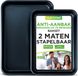 NUTRICHEF - Bakplaat oven - 2-delige Anti-aanbak Bakplaat - Blauw
