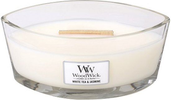 Woodwick HearthWick Flame Ellipse White tea & Jasmine - 0663595760621