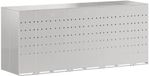 vidaXL Rangement pour poubelles 3 bacs acier inoxydable argent