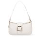 UNICA Sac à main femme cuir végétal noir fermeture magnétique 27x20x7 Black B
