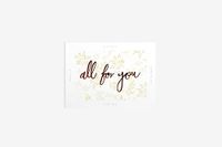 Dailylike Gele wenskaart All For You 9,7 x 7 cm.