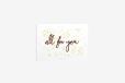 Dailylike Gele wenskaart All For You 9,7 x 7 cm.