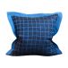 Fine Little Day Housse de coussin Rutig 47x47 cm Blue-black