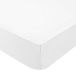Drap-housse bébé en jersey de coton bio blanc 70x140x17 cm