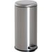 MODENUIT Poubelle à pédale – 30 L – Acier inoxydable – Argent – Avec seau intérieur, pédale et couvercle – Pour cuisine et salle de bain