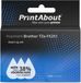 PrintAbout TZe-FX251 Zwart op wit (24 mm)