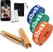 Bande de résistance - bande de fitness avec poignées en bois - set de bandes de traction - bande de traction - entraînement de fitness - bandes de résistance - individuel
