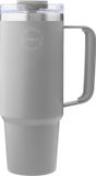 AYA&IDA Thermocup with straw - Thermosfles - waterfles - drinkfles - to go - 885ml - LIGHT GREY