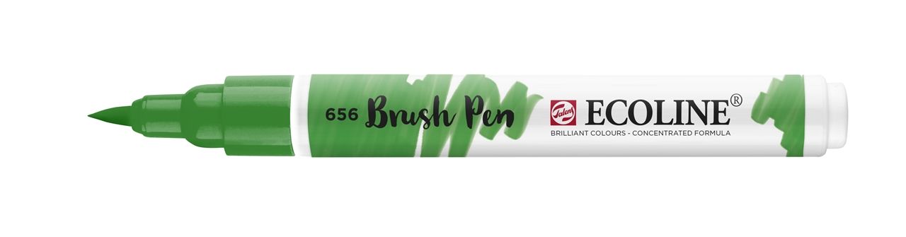 Talens Ecoline 656 - Markeerstift - groen, wit - 1 stuk