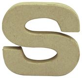 Décopatch AC831C – een houder van bruin papier, 1,5 x 8,5 x 8,5 cm, kleine letter S