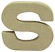 Décopatch AC831C – een houder van bruin papier, 1,5 x 8,5 x 8,5 cm, kleine letter S