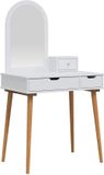 vidaXL Kaptafelset FAUSKE 3-delig Wit 76 x 50 x 143 cm