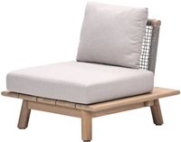 Garden Impressions Lunar lounge fauteuil - acaciahout met white wash - taupe - sand