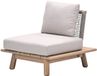 Garden Impressions Lunar lounge fauteuil - acaciahout met white wash - taupe - sand