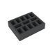 Feldherr Schuimrubberinlegplaat 125x100x30 mm voor bordspellen, met 13 compartimenten