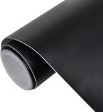 vidaXL 2-delige Autofolie 100x150 cm + 50x150 cm Matzwart